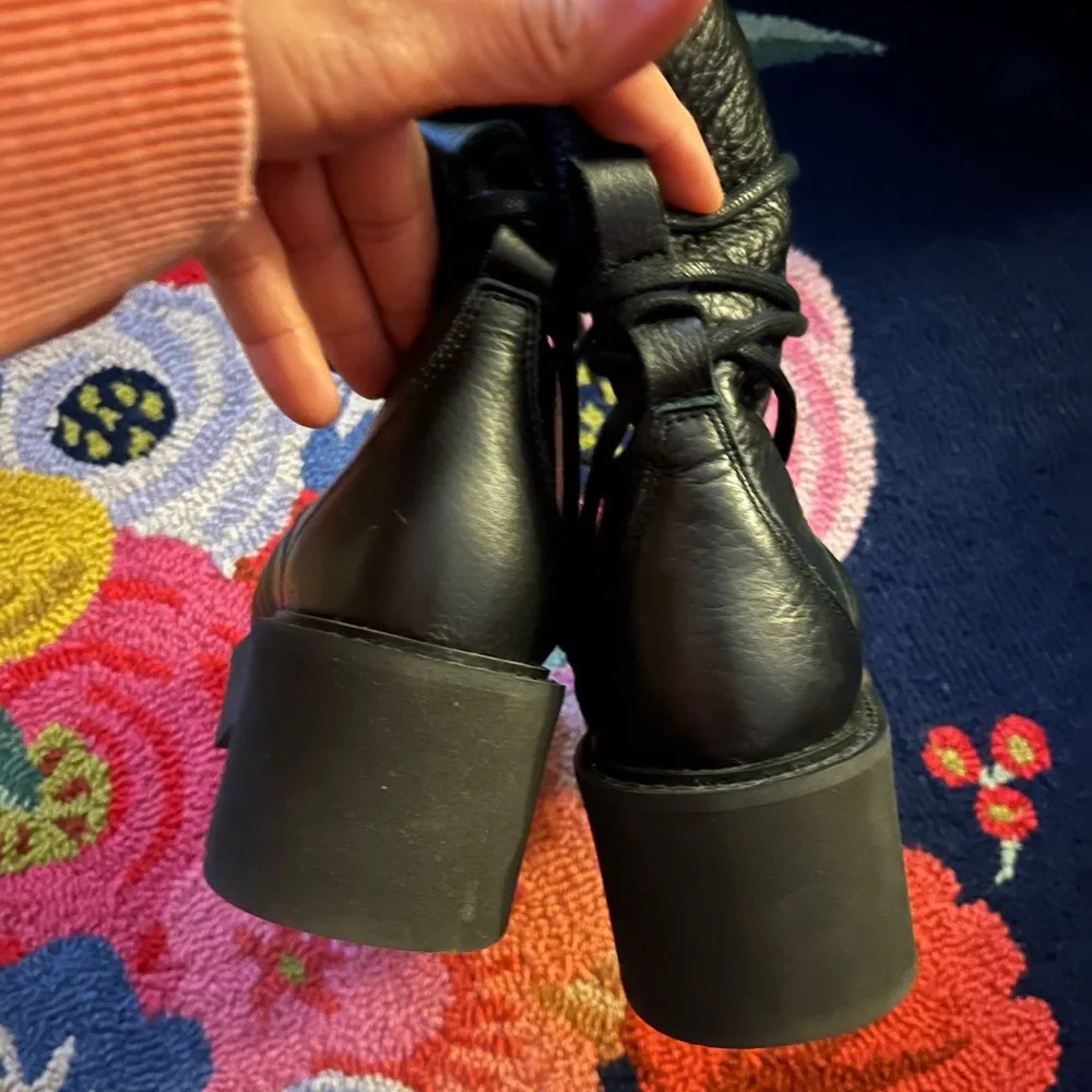 Free People Tori Padded Moto Boots - Black - Picture 5 of 13
